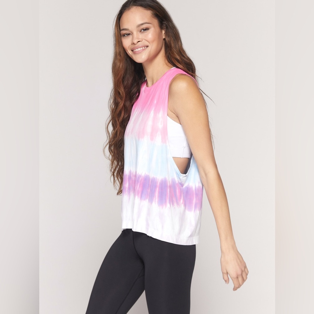 Spiritual Gangster Active Flow Peace Tank Tie Dye - Picture 2 of 7